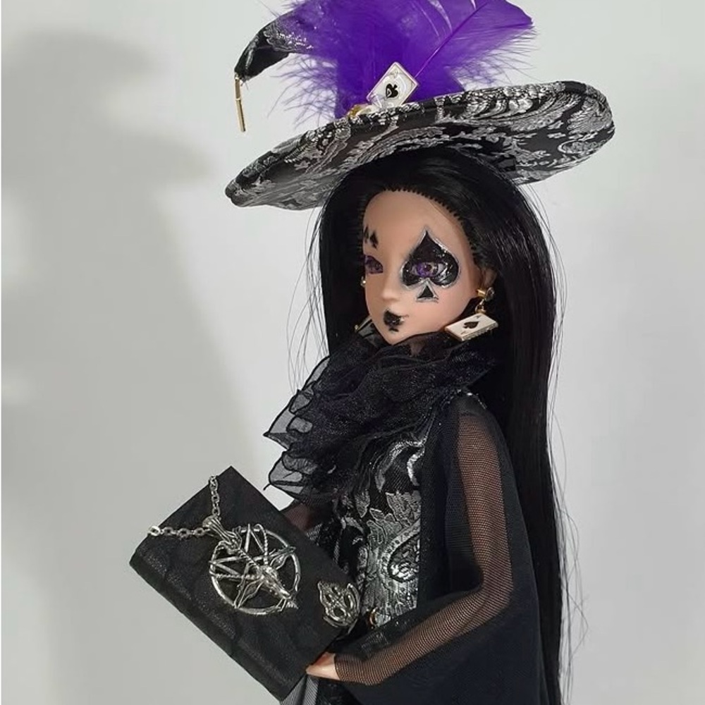 Ace of Spades Witch Handmade Collectible Doll